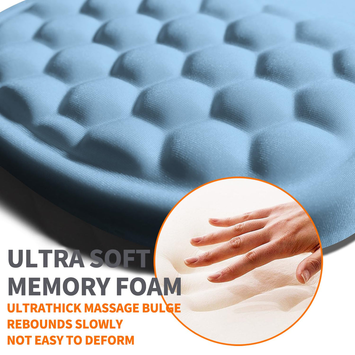 Armanza Ergonomic Joint Wrist Support Mouse Pad with Memory Foam Cushion Massage Bump, Carpal