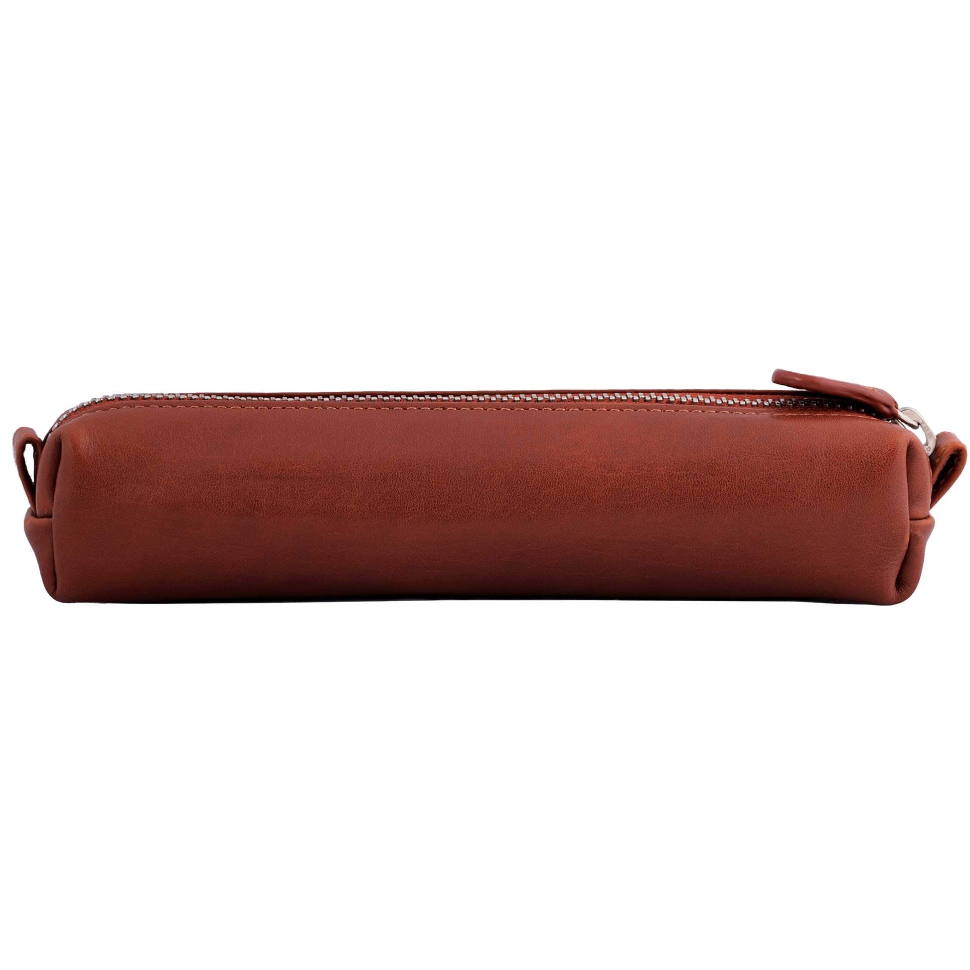 DiLoro Leather Zippered Fountain Ballpoint Rollerball Pens and Pencils Case Holder Pouch Genuine