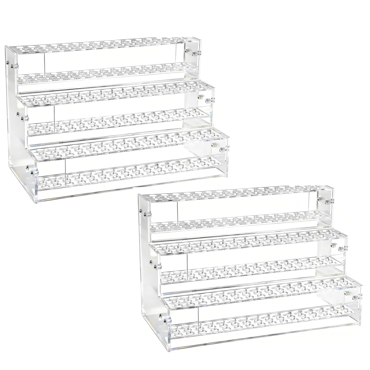 2pcs 144-Slots Pen Holder for Craft Shows,Acrylic Pen Display Stand Holders