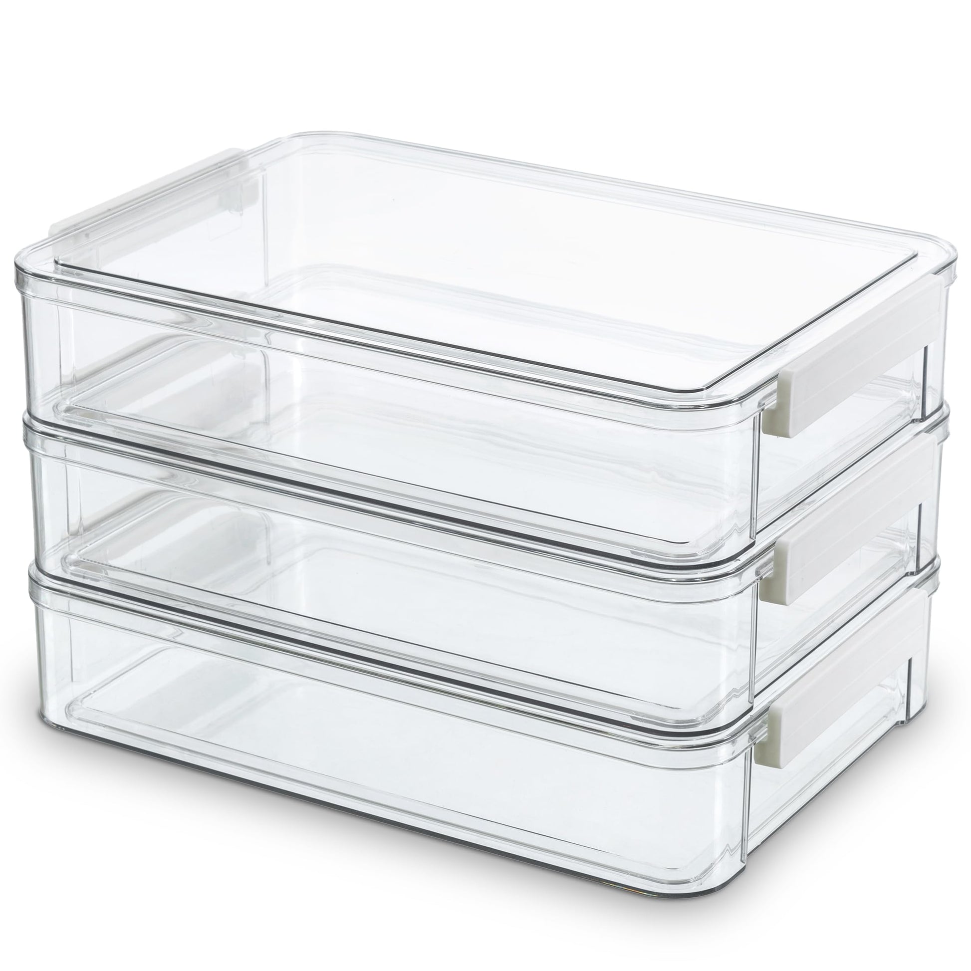 Citylife 3Packs 13''x9''Paper Storage Box with Lids, Art Supply Organizer