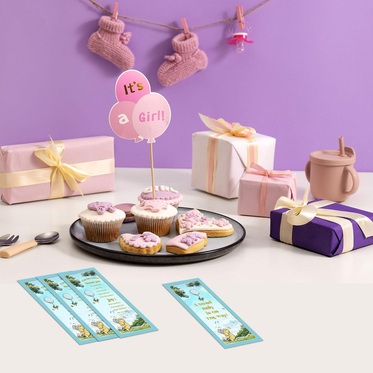 Toerifer Winnie Baby Shower Favors for 30 Guests, 30 Pcs Thank You Gifts for Baby Shower, Gender