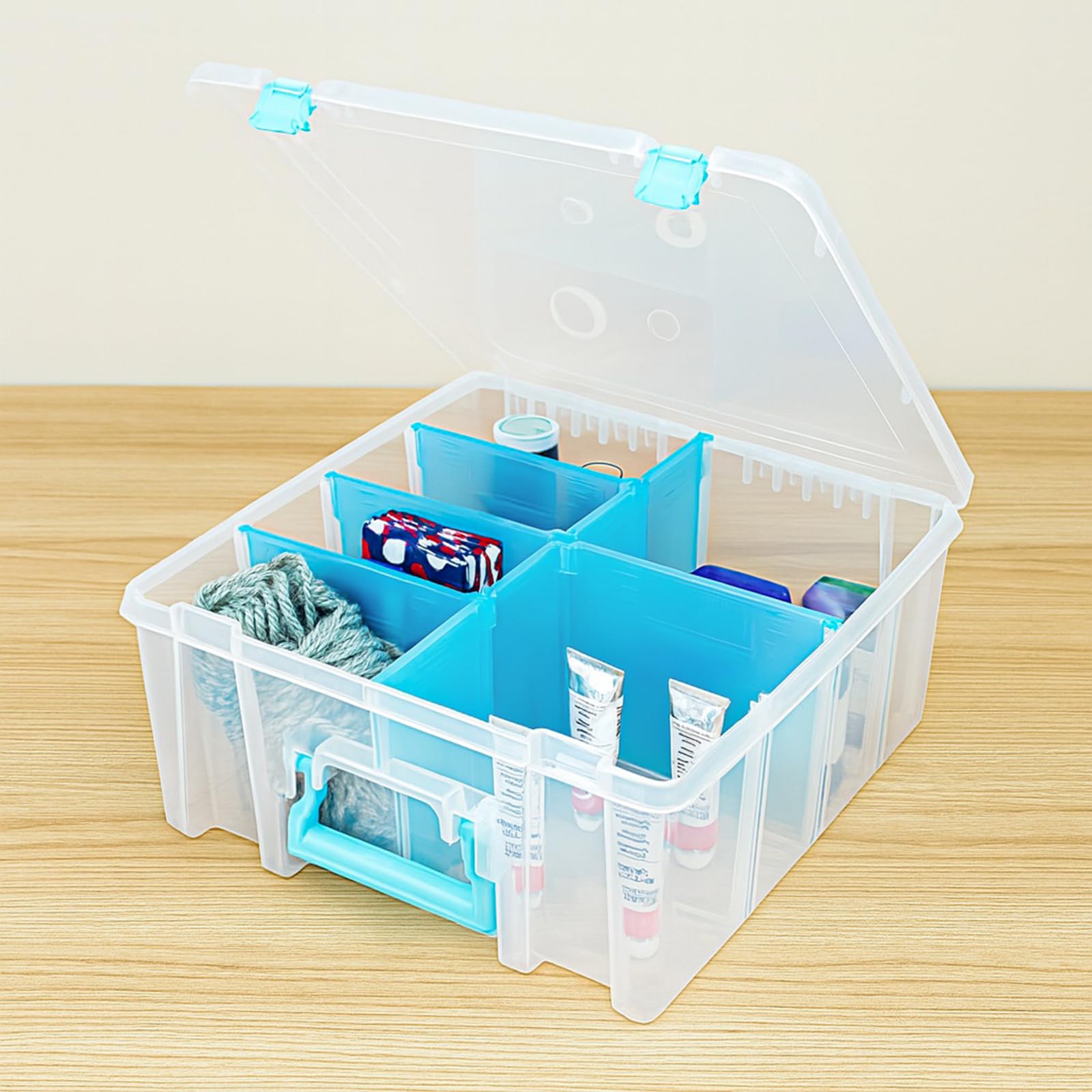 ArtBin Super Satchel Double Deep Compartment Box - Art Storage with 8 Removable Compartments, Smart