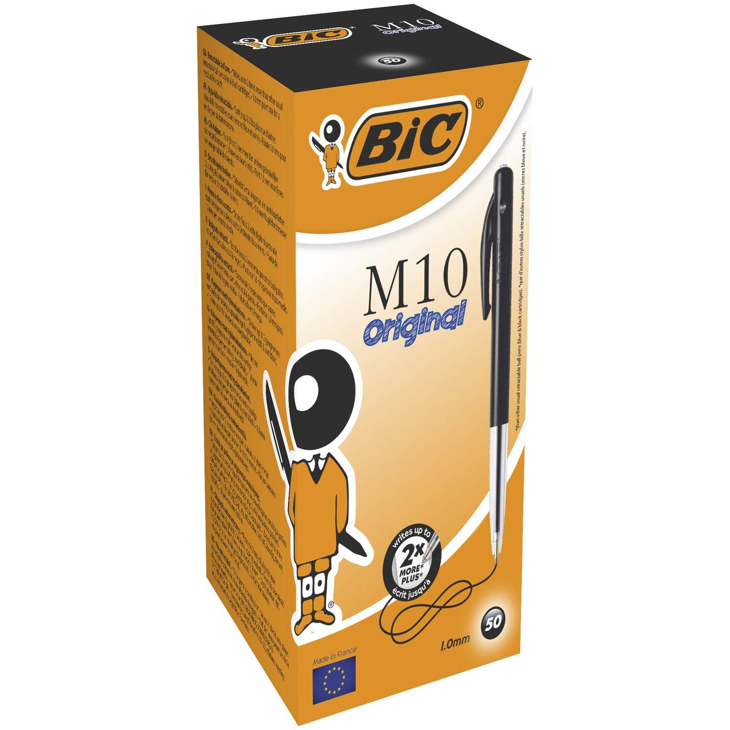 BIC M10 Original Ballpoint Pens Black 50 Box