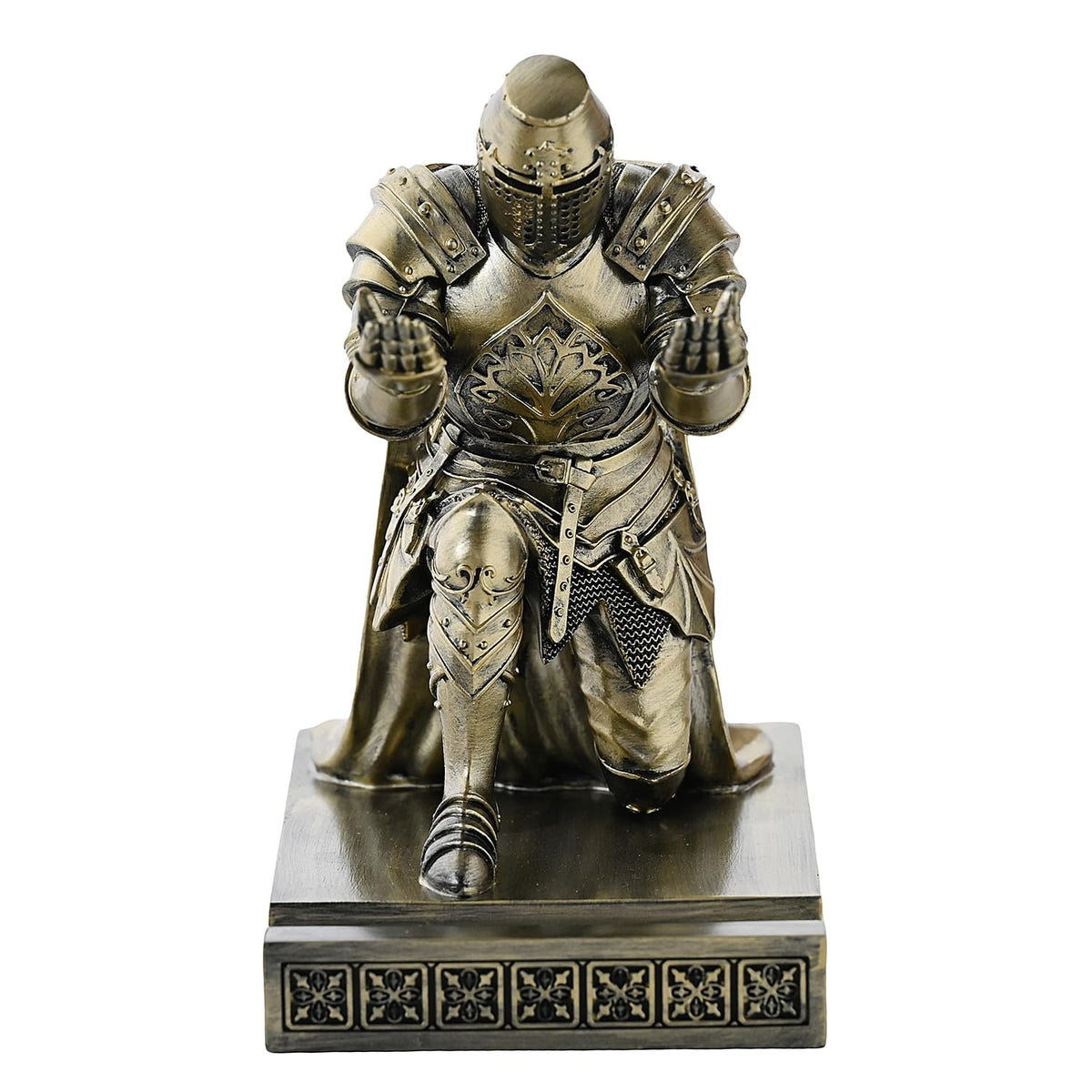 Medieval Templar Vanguard Officer Knight Pen Holder Desk Organizers Bronze
