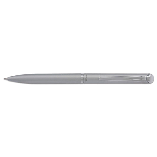 Pentel EnerGel Style Gel Pen, (0.7mm) Medium Line, Silver Barrel, Black Ink, Gift Box w/Belly Band