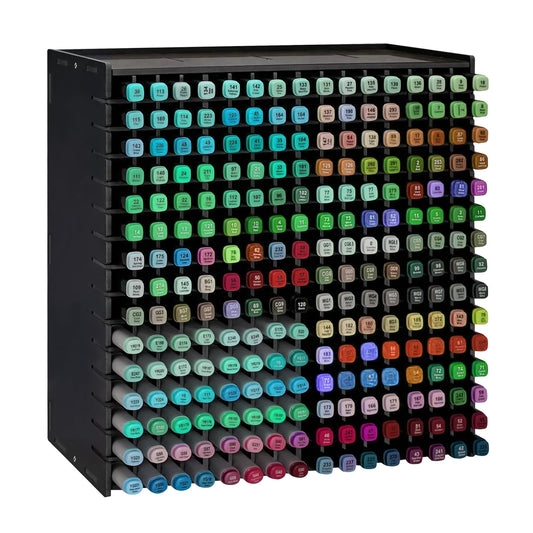 Yrangee Marker Organizer,240 Slots Marker Storage with Divider,Black