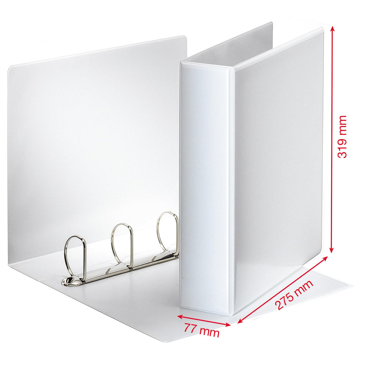 Esselte 49706 Essentials Presentation Binder, PP, 6 cm Ring Diameter, A4, White