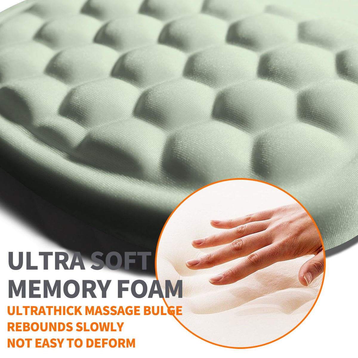 Armanza Ergonomic Joint Wrist Support Mouse Pad with Memory Foam Cushion Massage Bump, Carpal