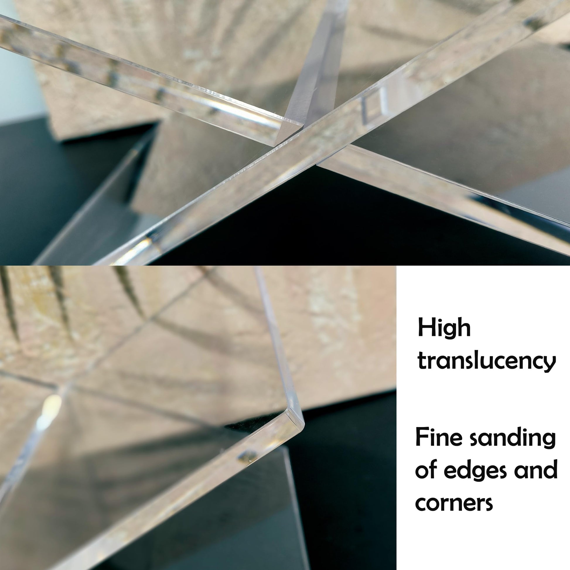 LIZ QNNALY Clear Acrylic Book Holder，Transparency Reading Open Book Stand with Paperweight, Perfect
