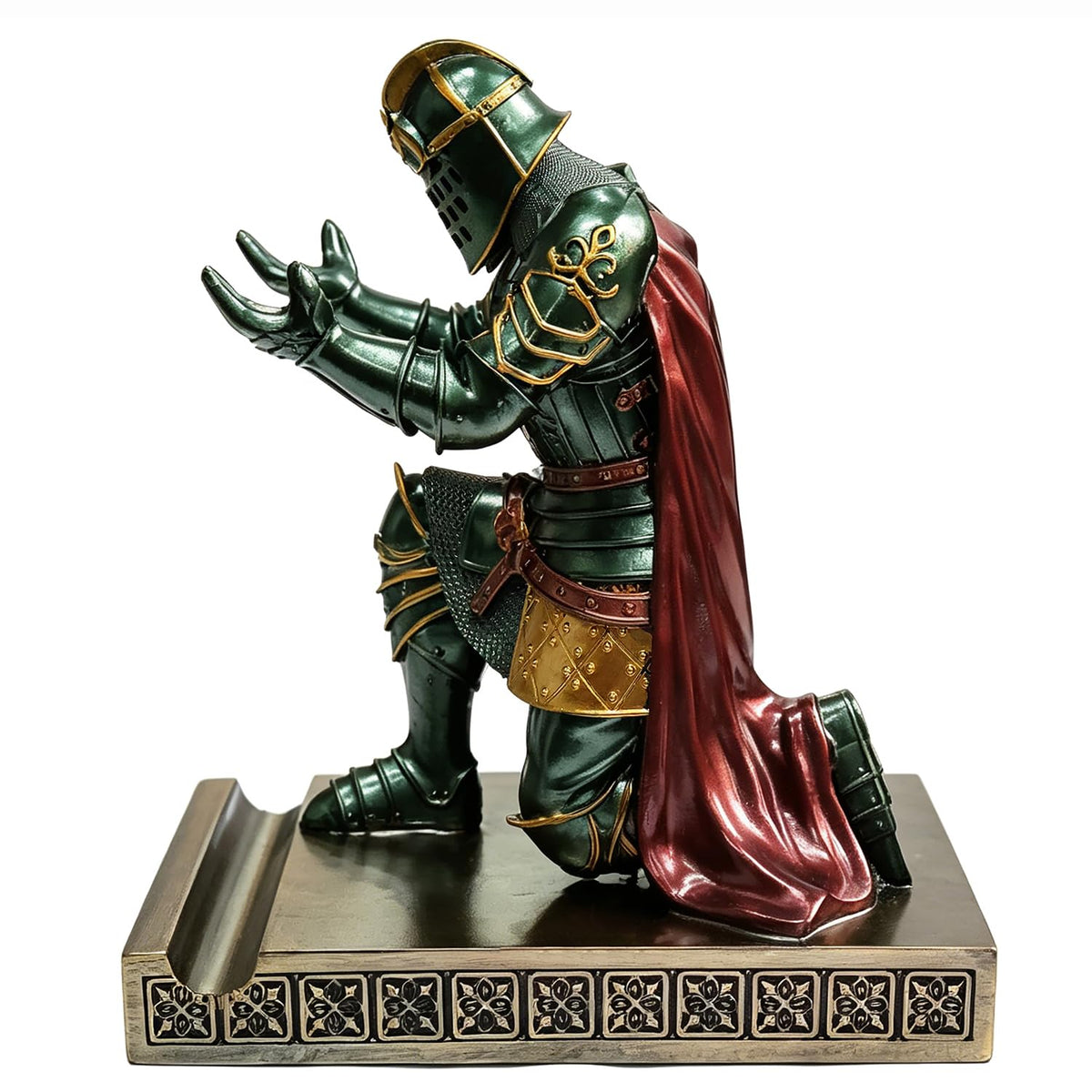Knight Pen Holder Desk Organizer Office Decor Letter Opener for Desk Green