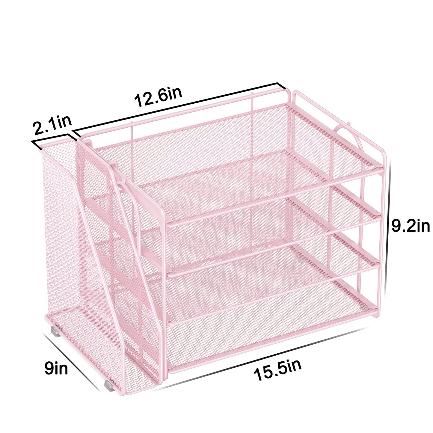 Spacrea Desk Organizers and Accessories, Paper Organizer for Desk with File organizer, Desk