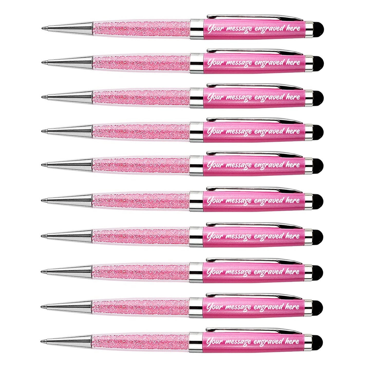 Ancolo Personalized Crystal Pens with Stylus Tip - Smooth Writing Set