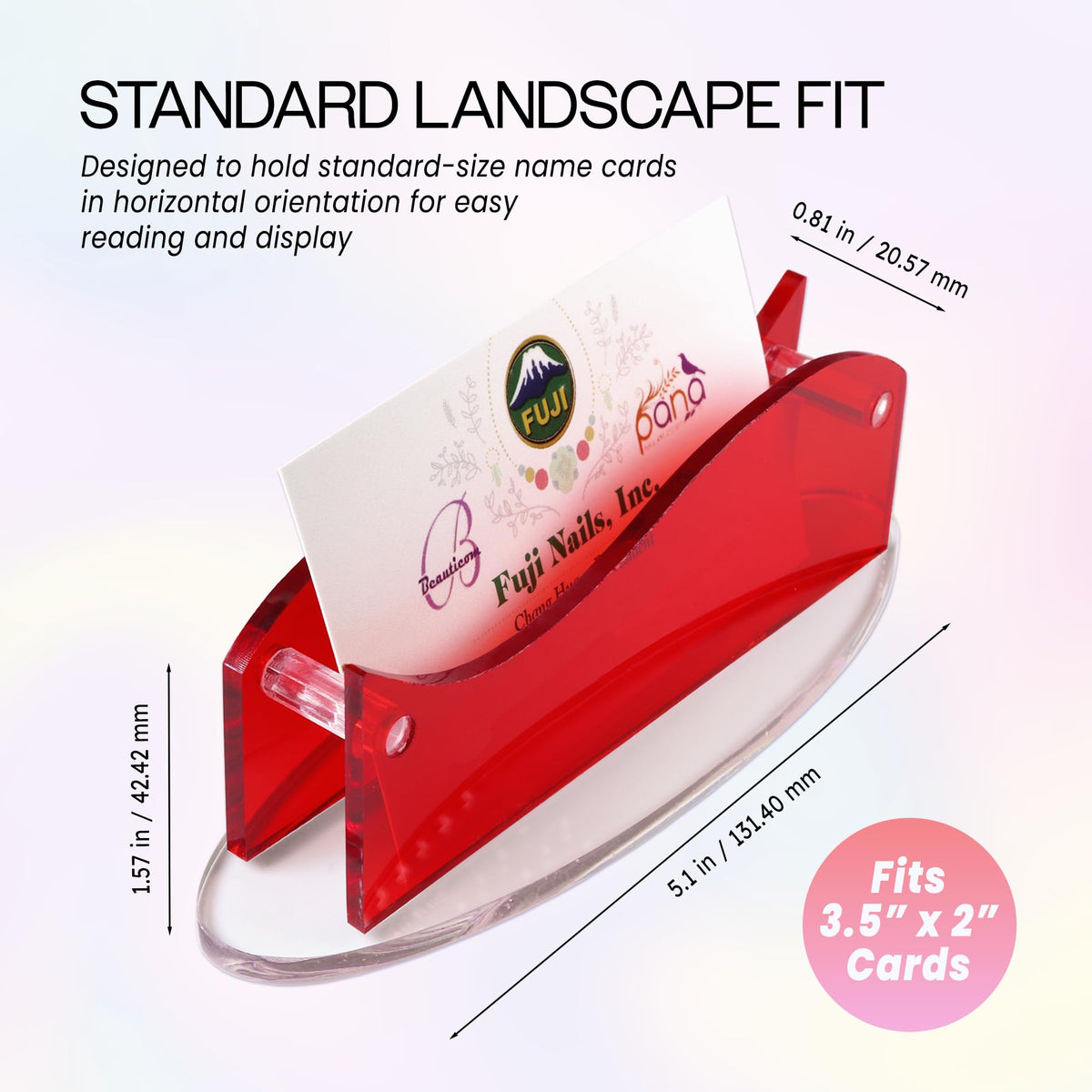 Beauticom Modern Style Business Card Holder Organizer Stand Display for Offices, Receptionist