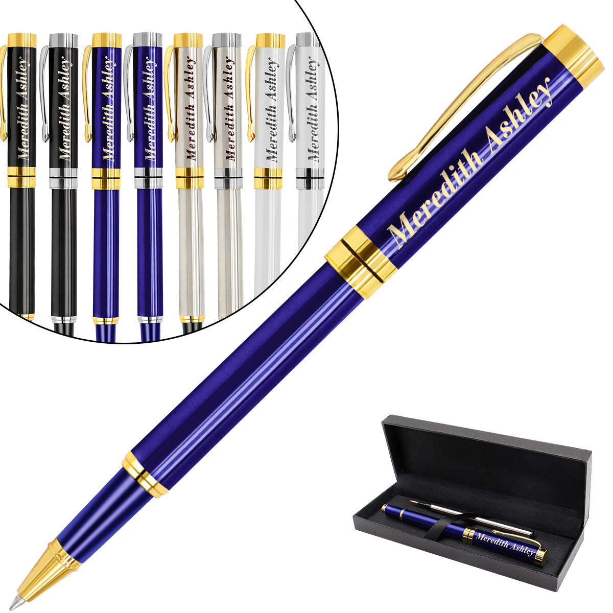 Aolun Personalized Pens,Custom Engraved Pen with Your Name Or Message,Refillable Medium