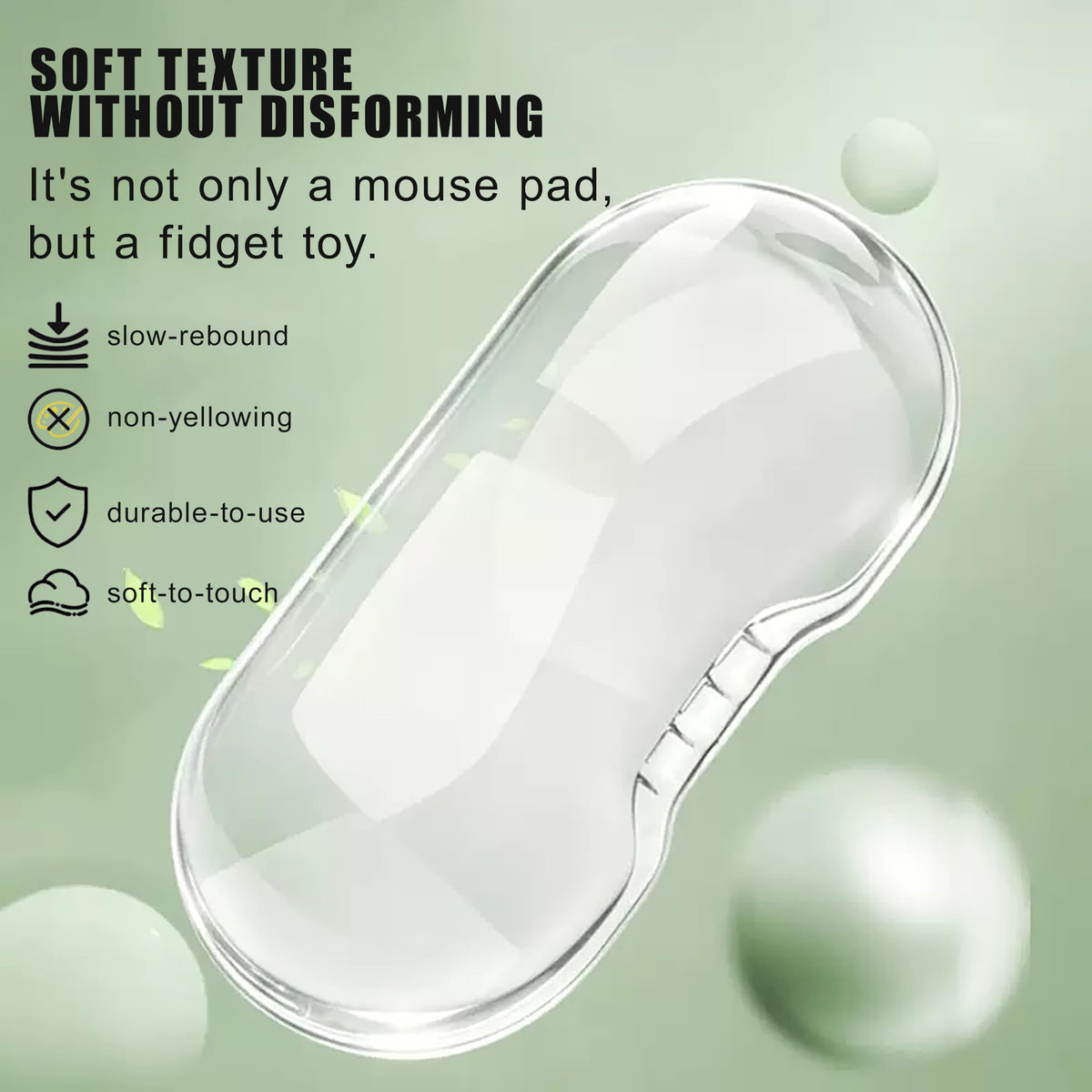 Aszqvd Mouse Pad with Wrist Rest, Soft Cloud Gel Keyboard Mouse Pad Set with Hand Wrist Support