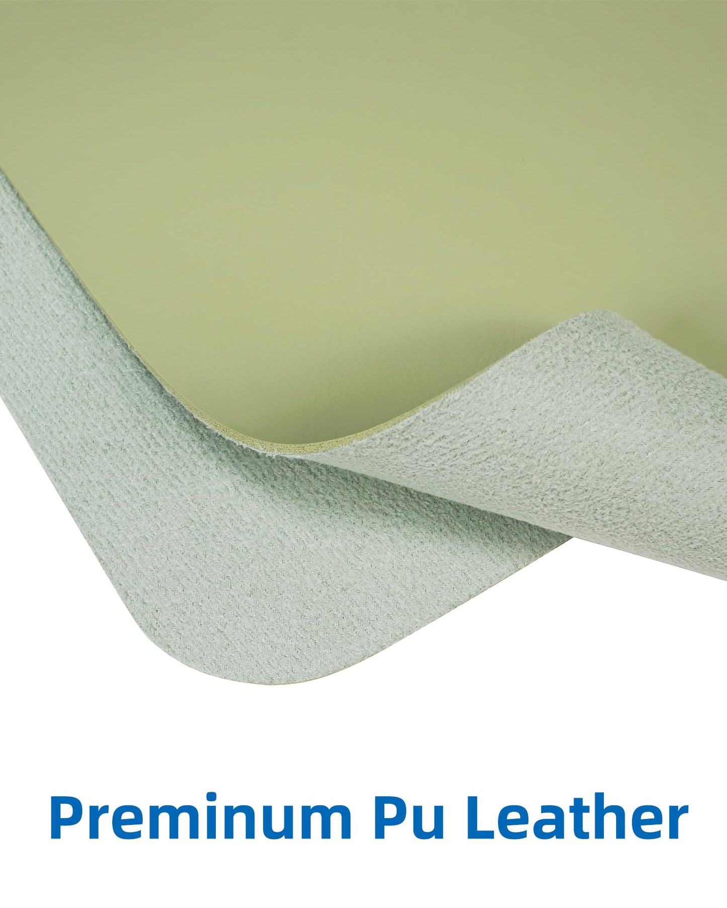 AFIING Leather Desk Pad Protector,Mouse Pad,Office Desk Mat, Non-Slip PU Leather Desk Blotter,Large