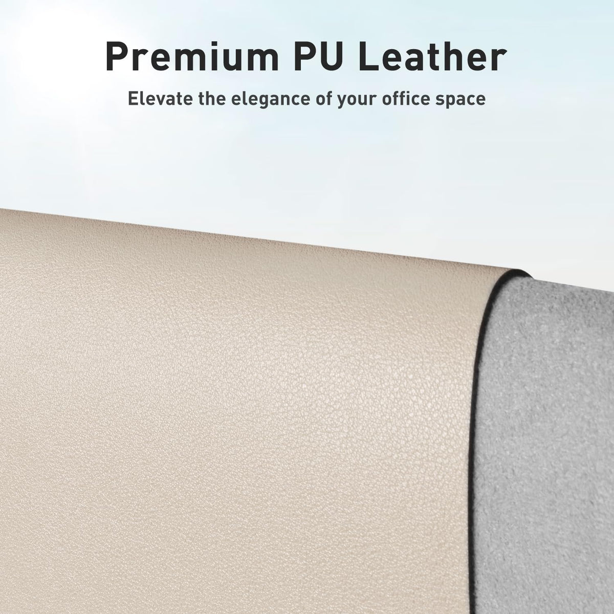Aothia Faux Leather Desk Mat - Non-Slip PU Leather Desk Blotter, Waterproof Writing Surface, Large