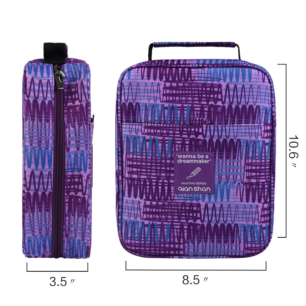 Pencil Case Holder Slot with Zipper Closure Large Capacity Pen Organizer