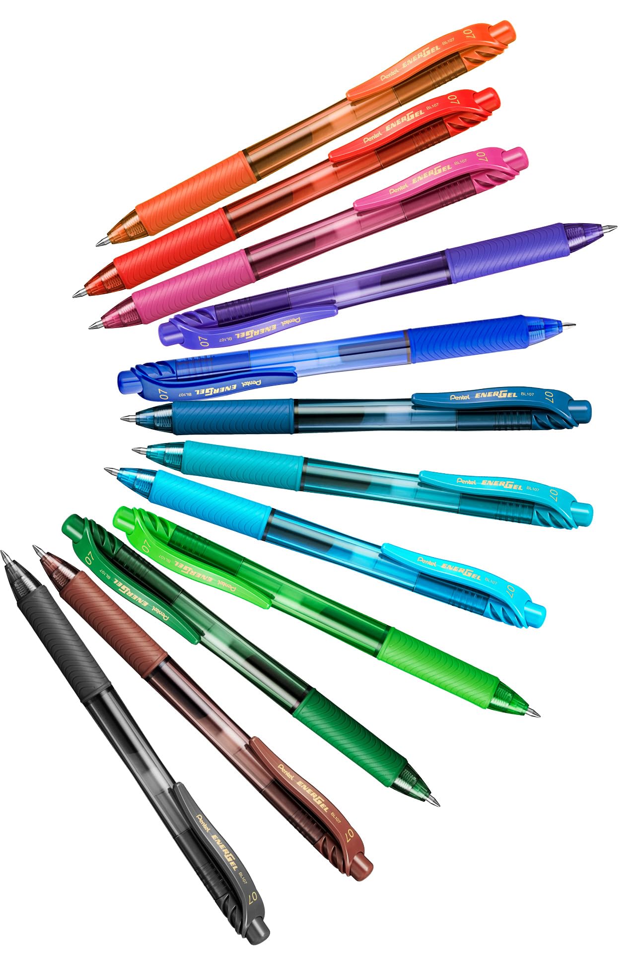 Pentel BL107-AX EnerGel X Gel Rollerball Pen brown