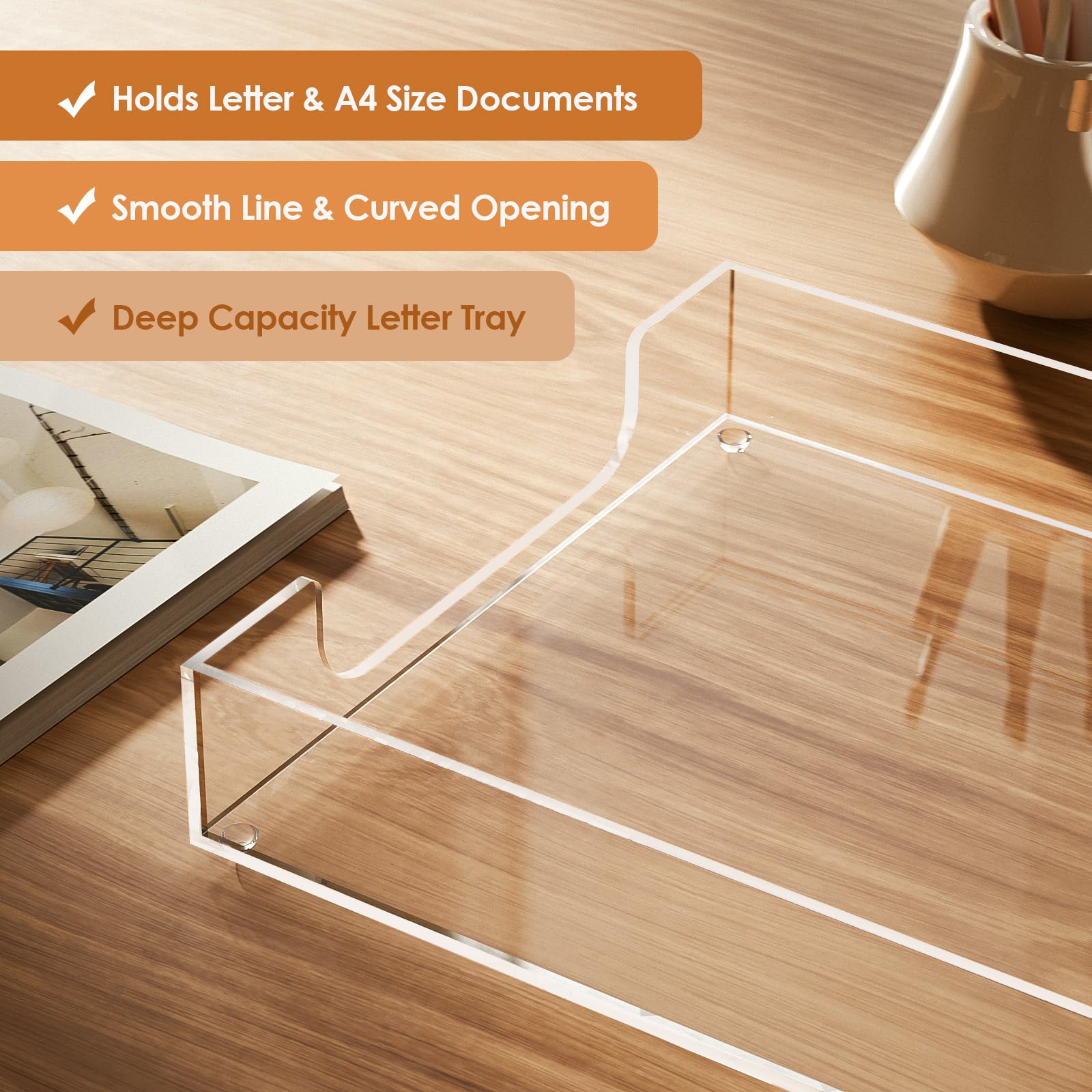 MaxGear Acrylic Letter Tray