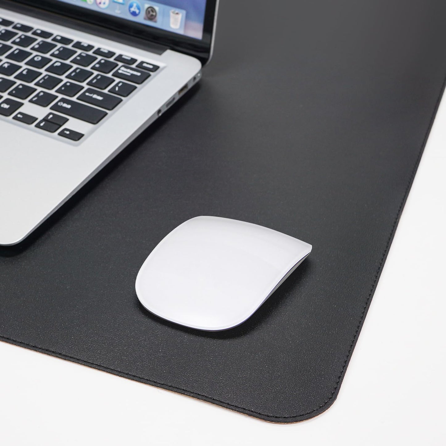 AFIING Cork Desk Mat 55" x 17", Dual-Sided Natural Cork & PU Leather Desk Pad, Non-Slip Waterproof