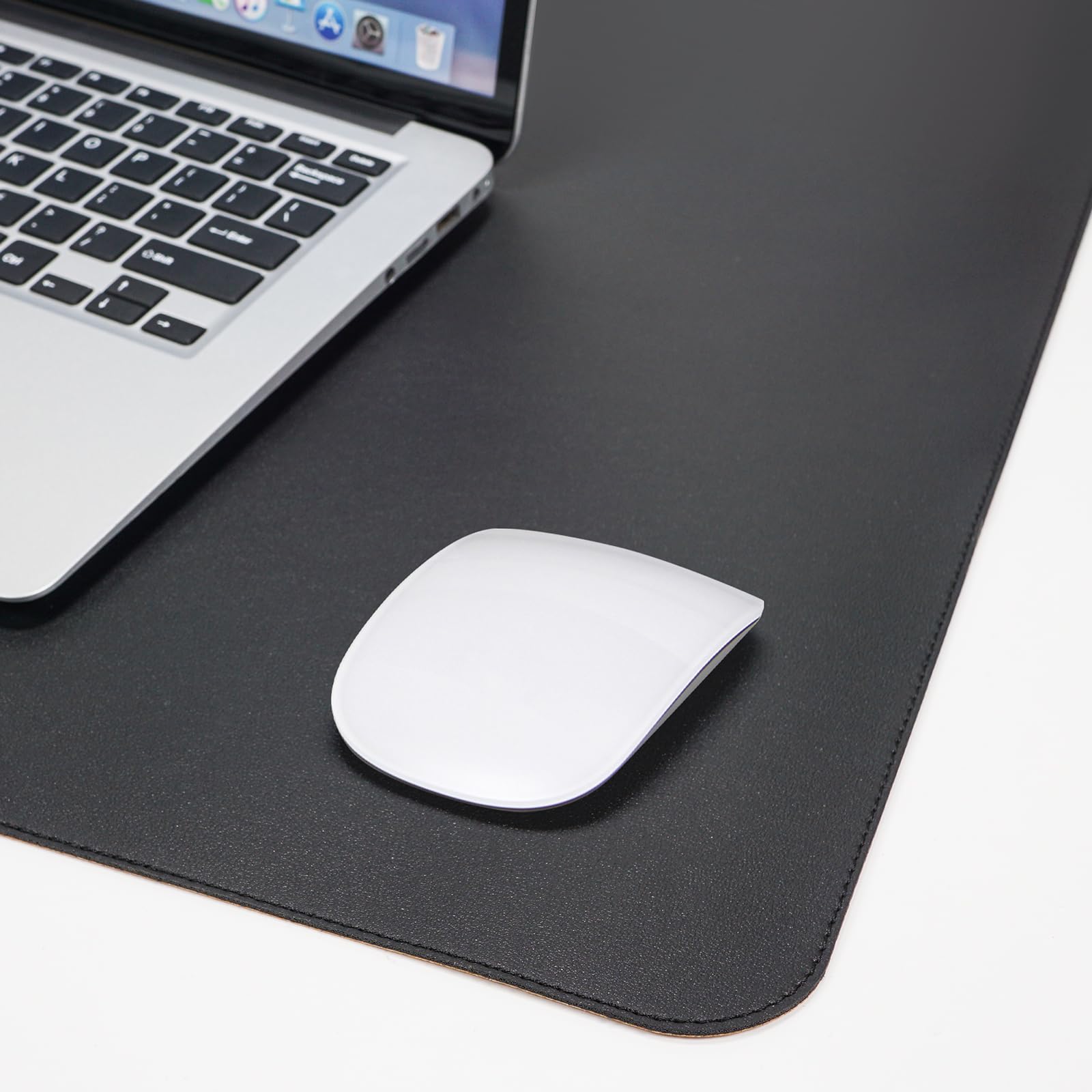 AFIING Cork Desk Mat 55" x 17", Dual-Sided Natural Cork & PU Leather Desk Pad, Non-Slip Waterproof