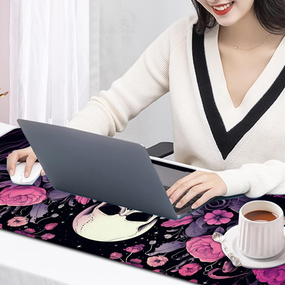 Large Mouse Pad, 31.5 x 11.8in Extended Gaming Mouse Pad with Stitched Edges, XXL Mousepad