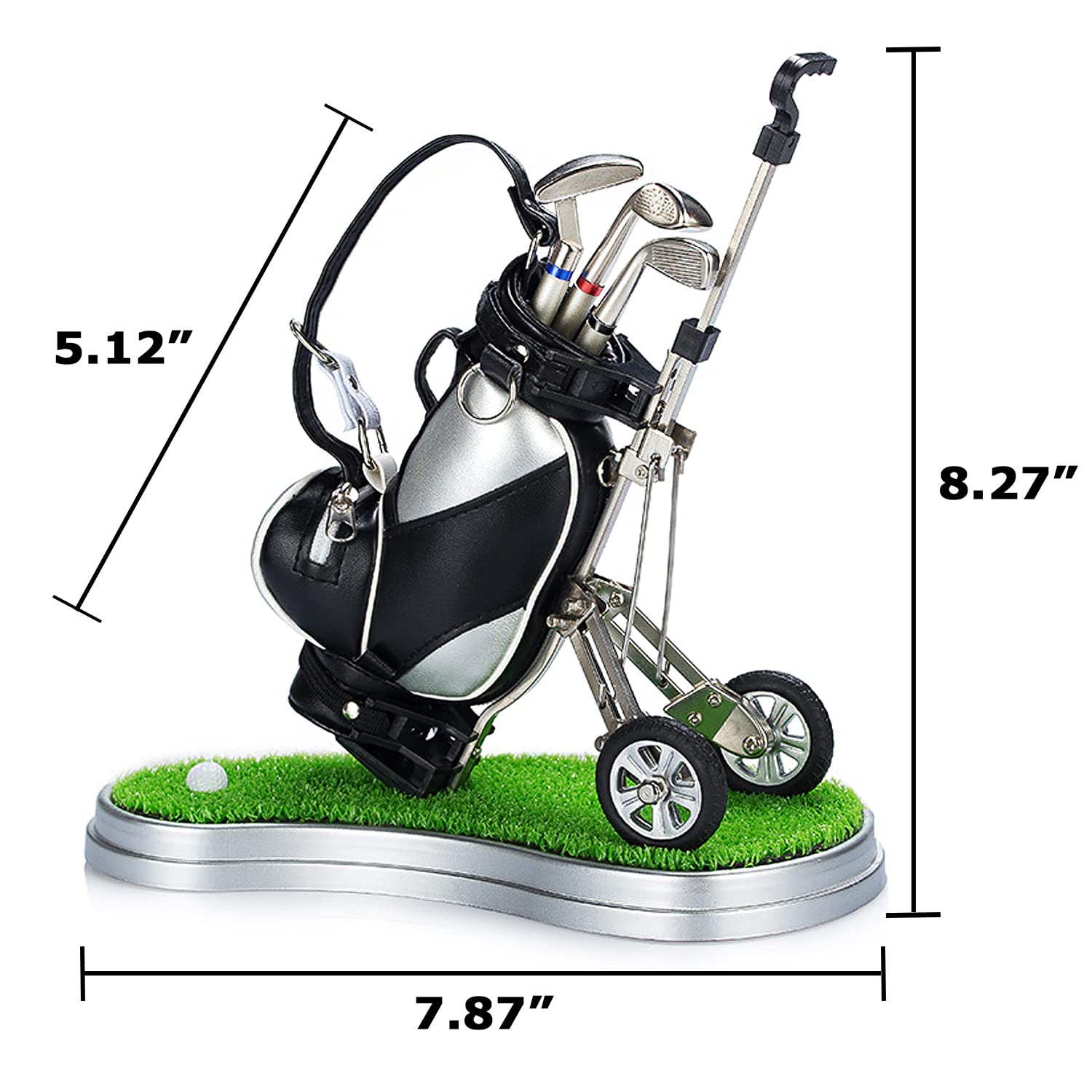 Gifts for Men, Golf Pen Holder Desk Accessories for Men Women Golfers, Birthday Graduation Gifts