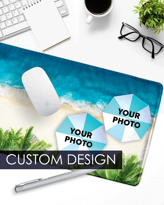 COLORCOMMALL Personalized Mouse Pad – Gaming 11.8 x 31.5 inch Non-Slip Large Size Rubber Base