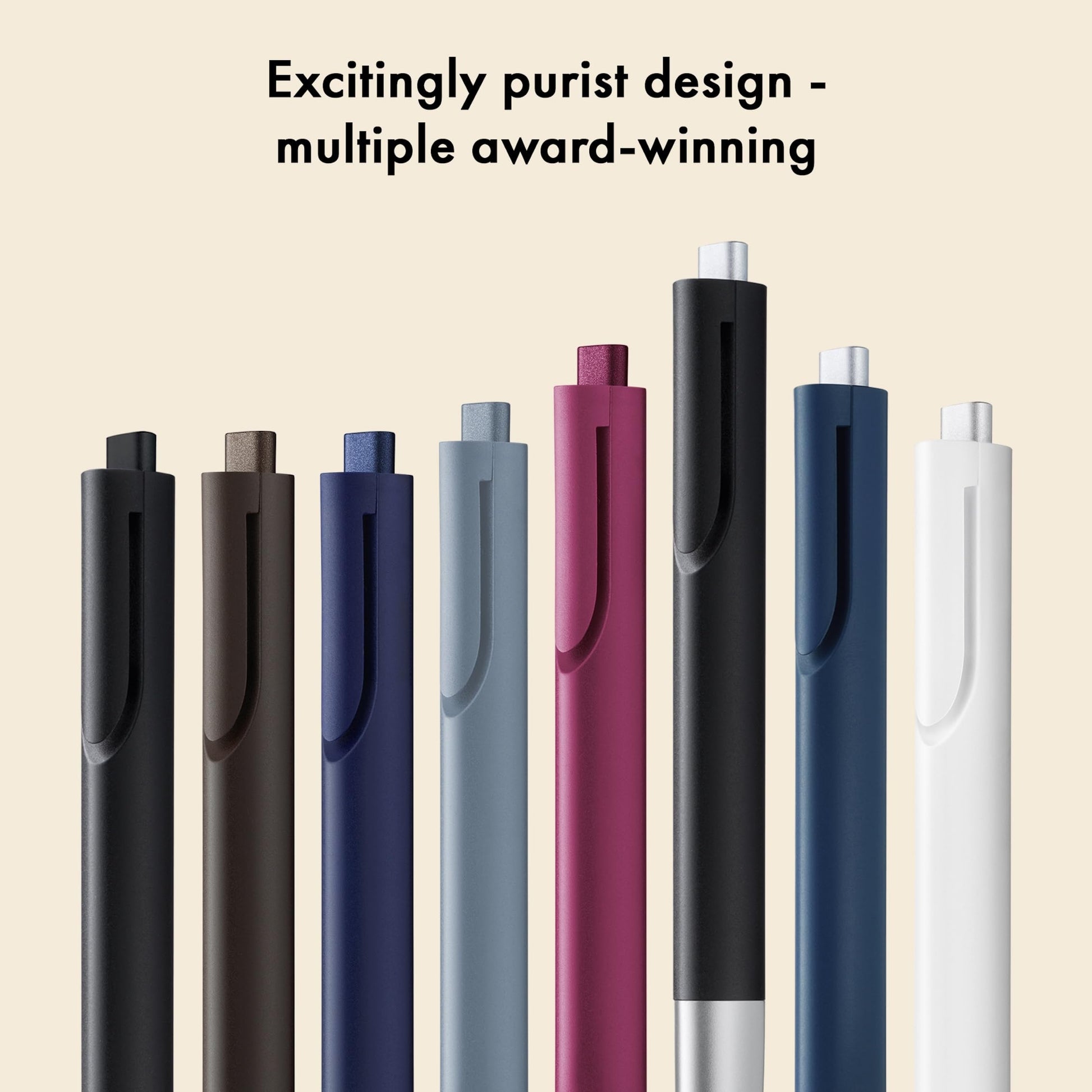 Lamy noto burgundy ballpoint pen - purist ballpoint pen with triangular plastic barrel - clip
