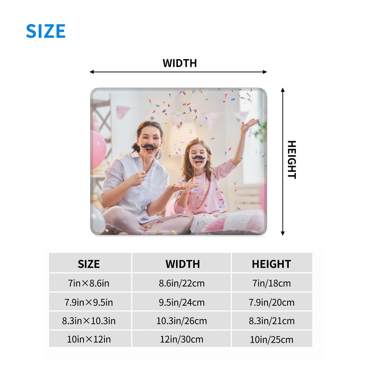 Custom Mouse Pad Personalized Photo Moues Pad with Your Image/Text for Office Gaming Computer Desk