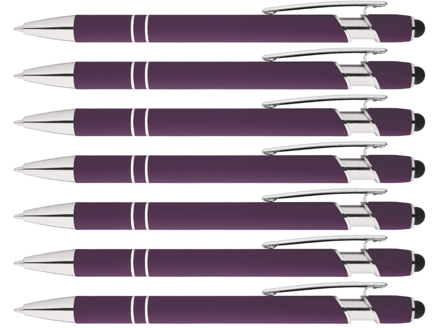 Express Pencils Rainbow Rubberized Soft Touch Ballpoint Pen with Stylus Tips a stylish, premium