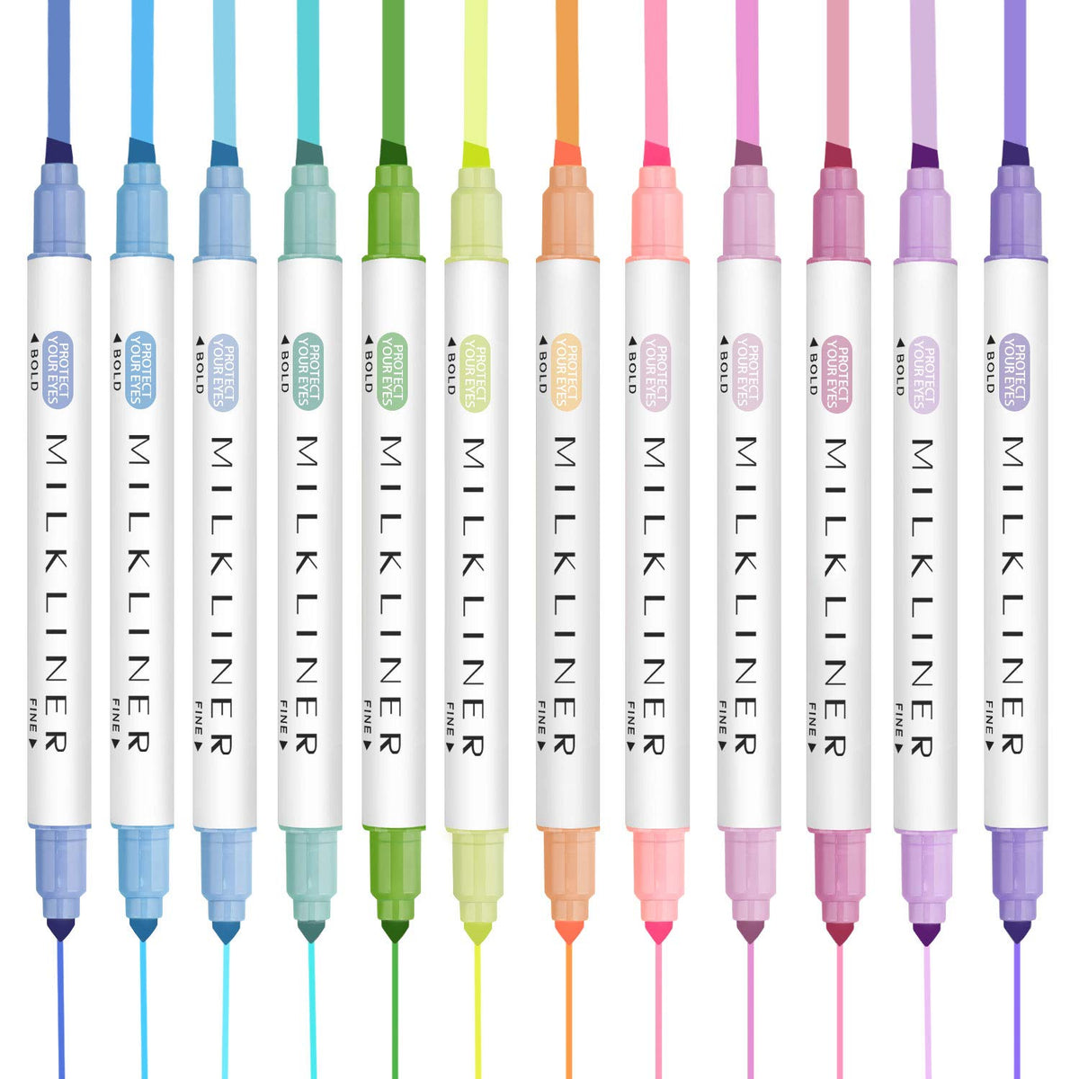 YOOUSOO 12 PCS Aesthetic Highlighters Assorted Colors, Pastel Highlighters