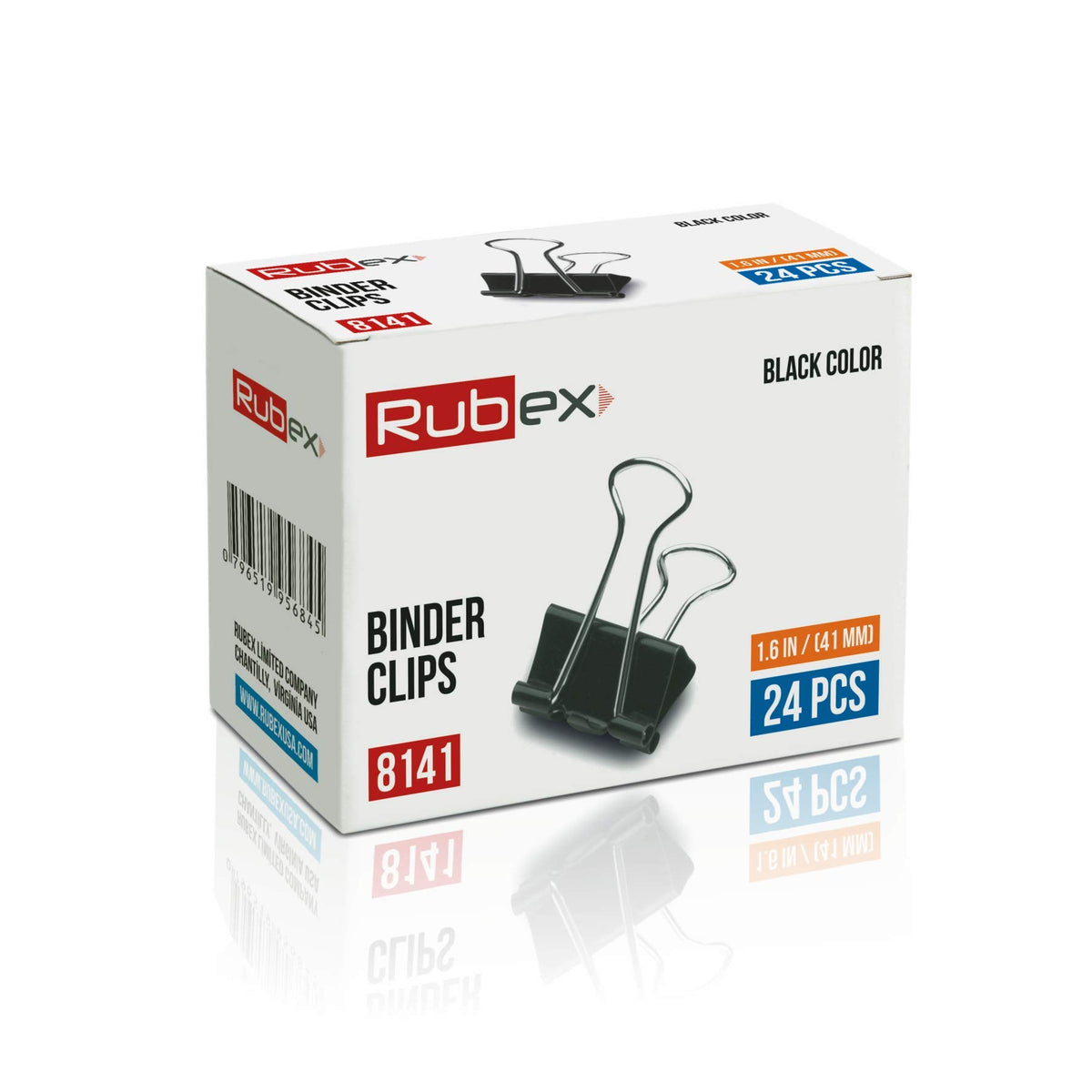 Rubex Binder Clips Black Large Binder Clips Jumbo Binder Clips 1.6 Inch Paper Binder Clips Big