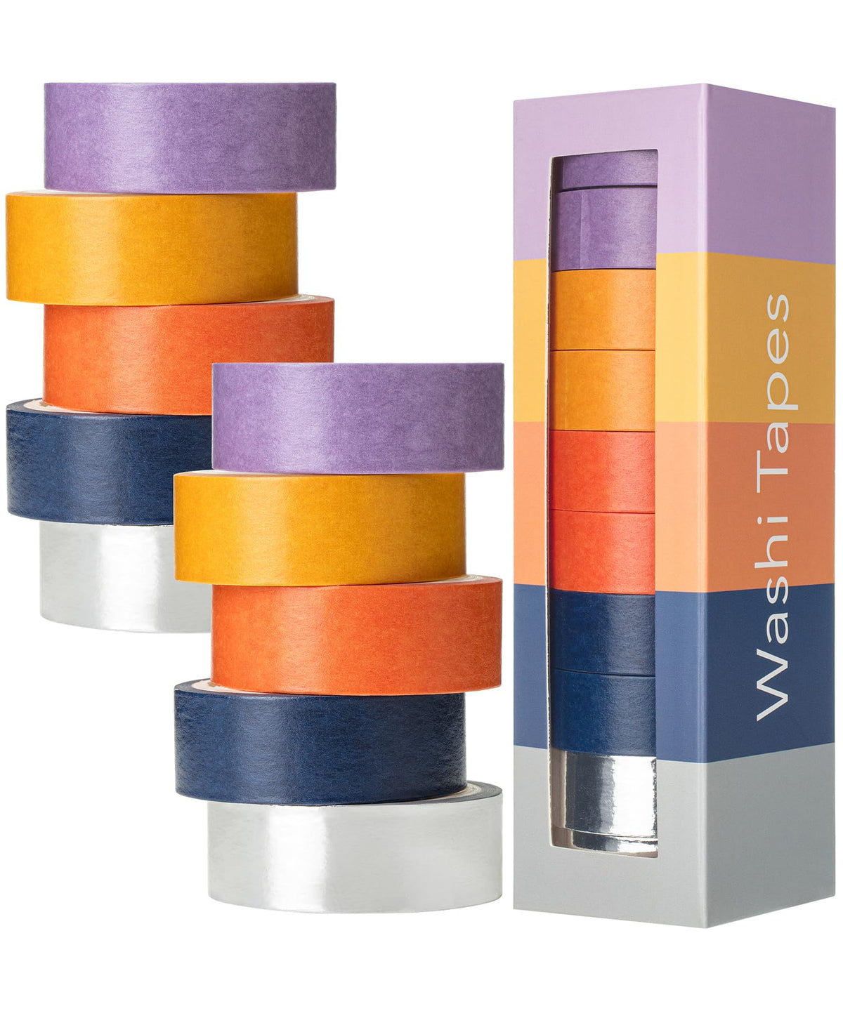 Mr. Pen- Washi Tape Set, 10 Rolls, 5 Yards/Roll, Washi Tape for Scrapbook