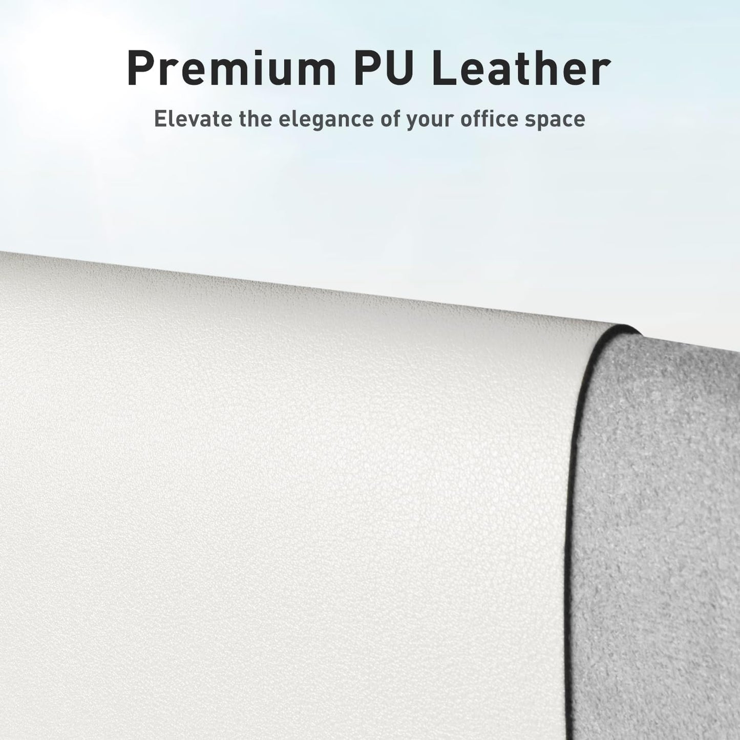Aothia Faux Leather Desk Mat - Non-Slip PU Leather Desk Blotter, Waterproof Writing Surface, Large
