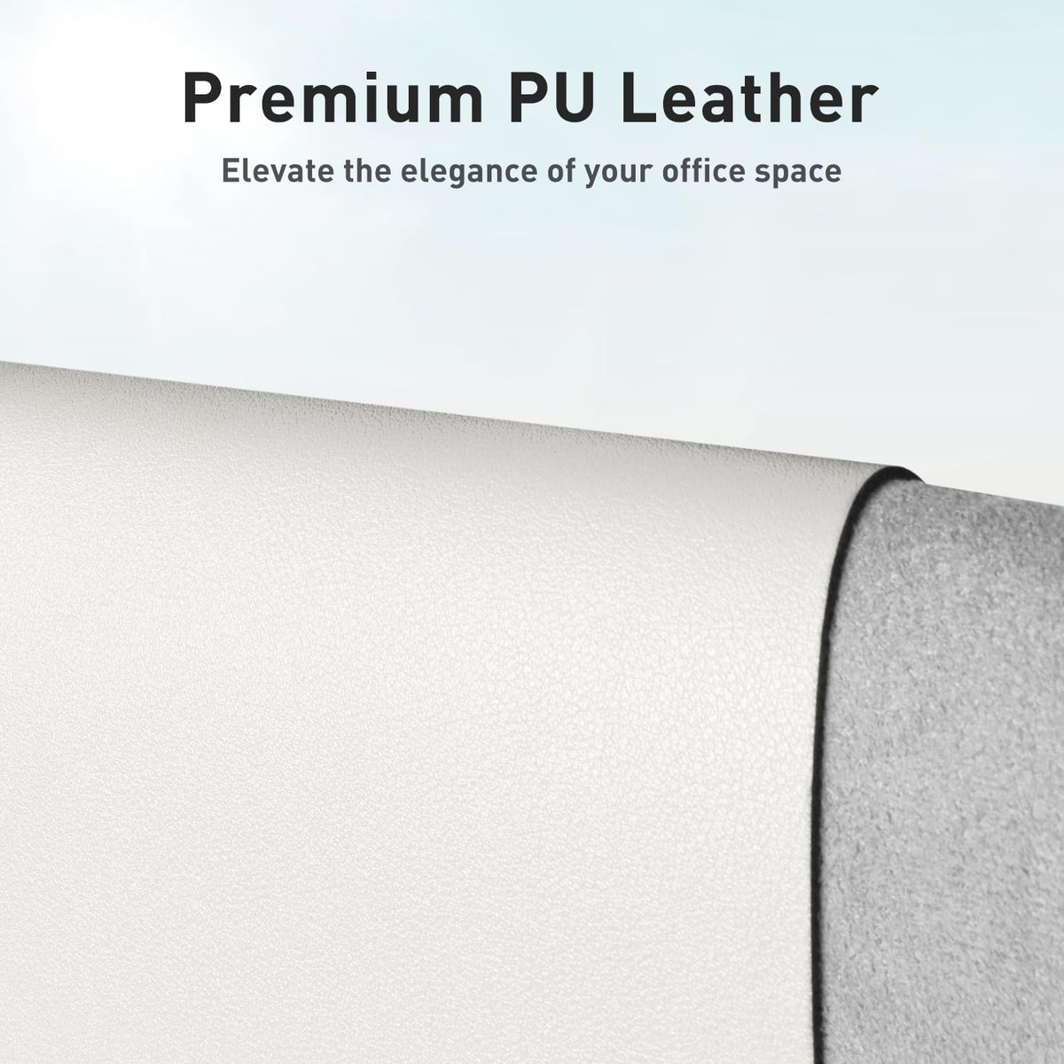 Aothia Faux Leather Desk Mat - Non-Slip PU Leather Desk Blotter, Waterproof Writing Surface, Large