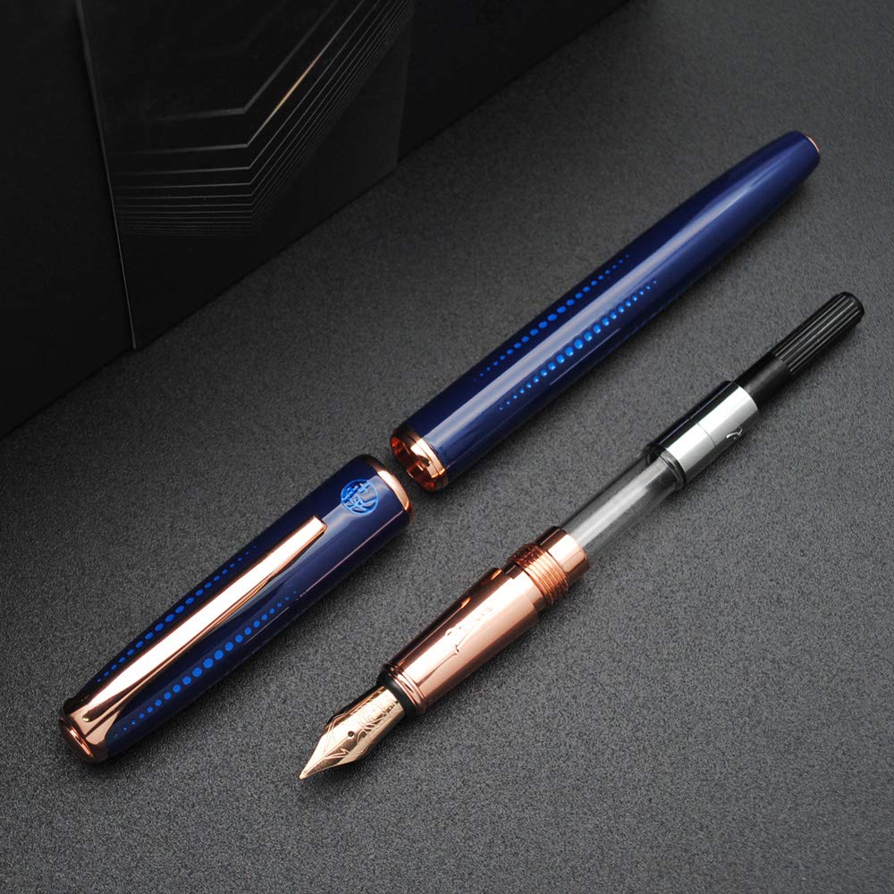 czxwyst Picasso 916 Malage Fountain Pen Original Box New Version (Starlit Night Blue, Medium Nib