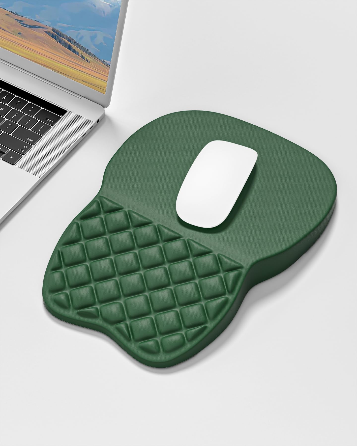 Auhoahsil Ergonomic Mouse Pad with Wrist Rest, Comfortable Slope Computer Mouse Mat with Wrist