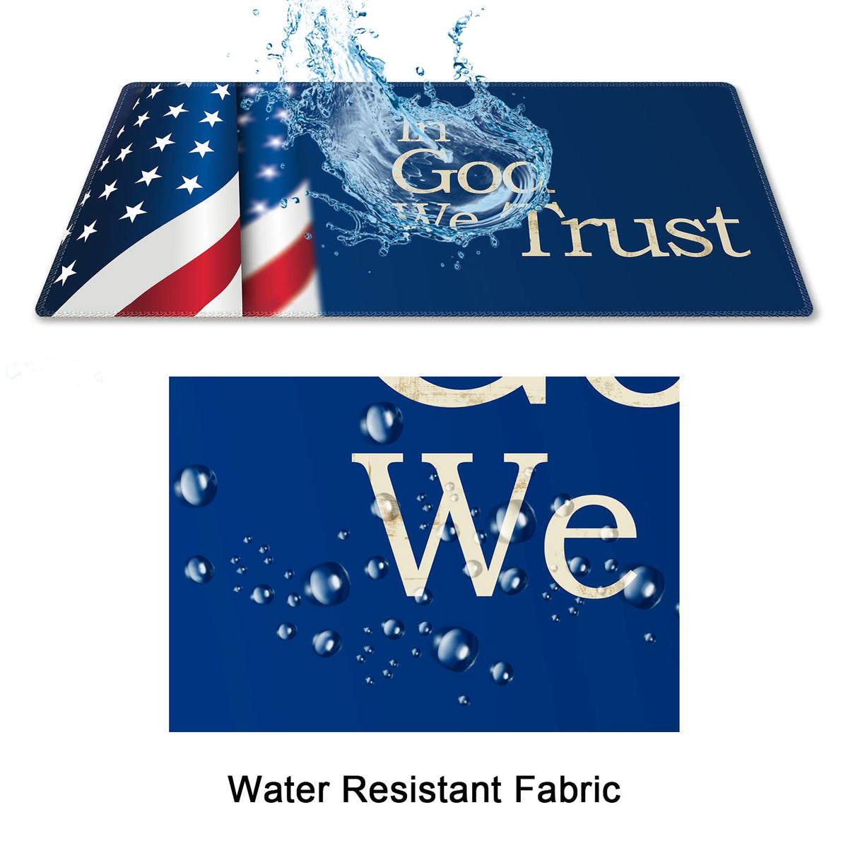 Meffort Inc Extended XXL Mouse Pad Thick Water Resistance Desk Mat with Non-Slip Rubber Pad for