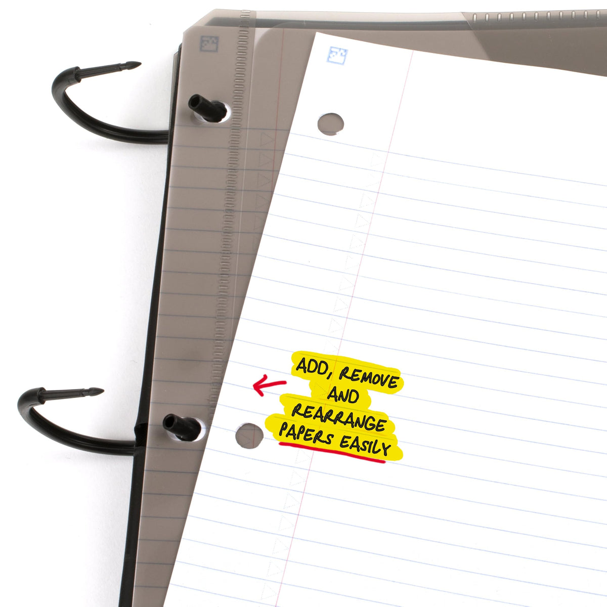 Five Star Flex Refillable Notebook + Study App, College Ruled Paper and 1 Inch TechLock Ring Binder