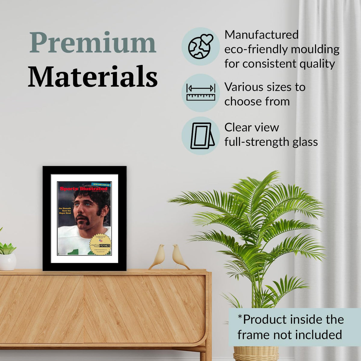 Creative Picture Frames 8.25" x 11" Sports Illustrated Magazine Display Frame, Suitable for Up to