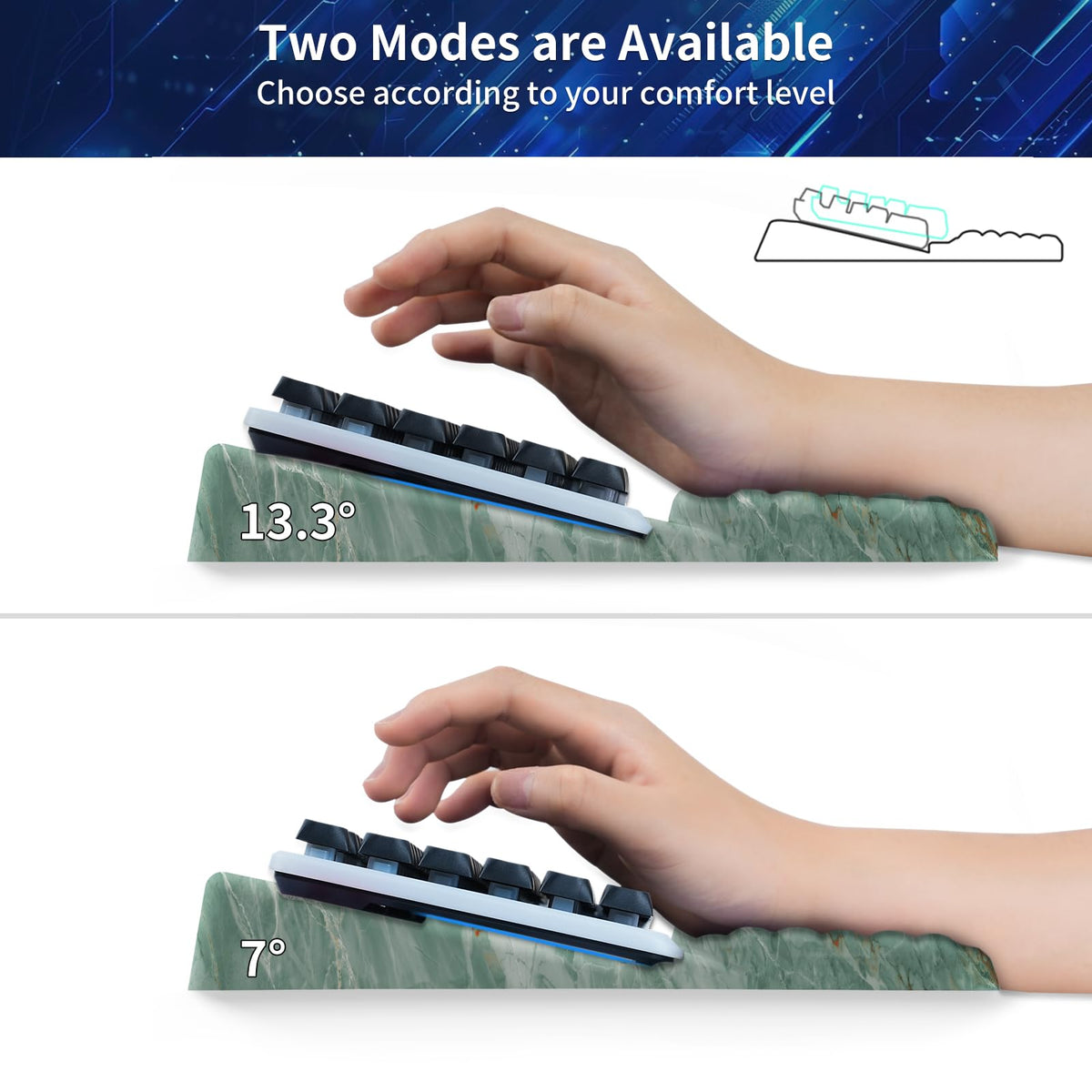 Keyboard Stand for Desktop, Keyboards Wrist Rest, Ergonomic Keyboards Holder for Easy Typing