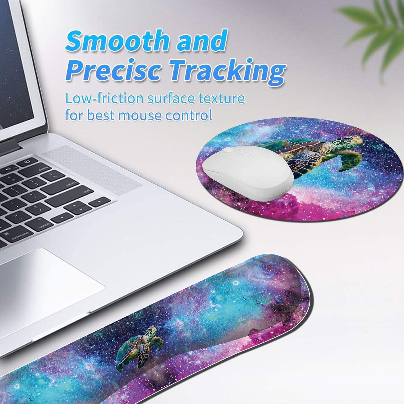 BEOTIWAD Keyboard and Mouse Wrist Rest Set,Turtle