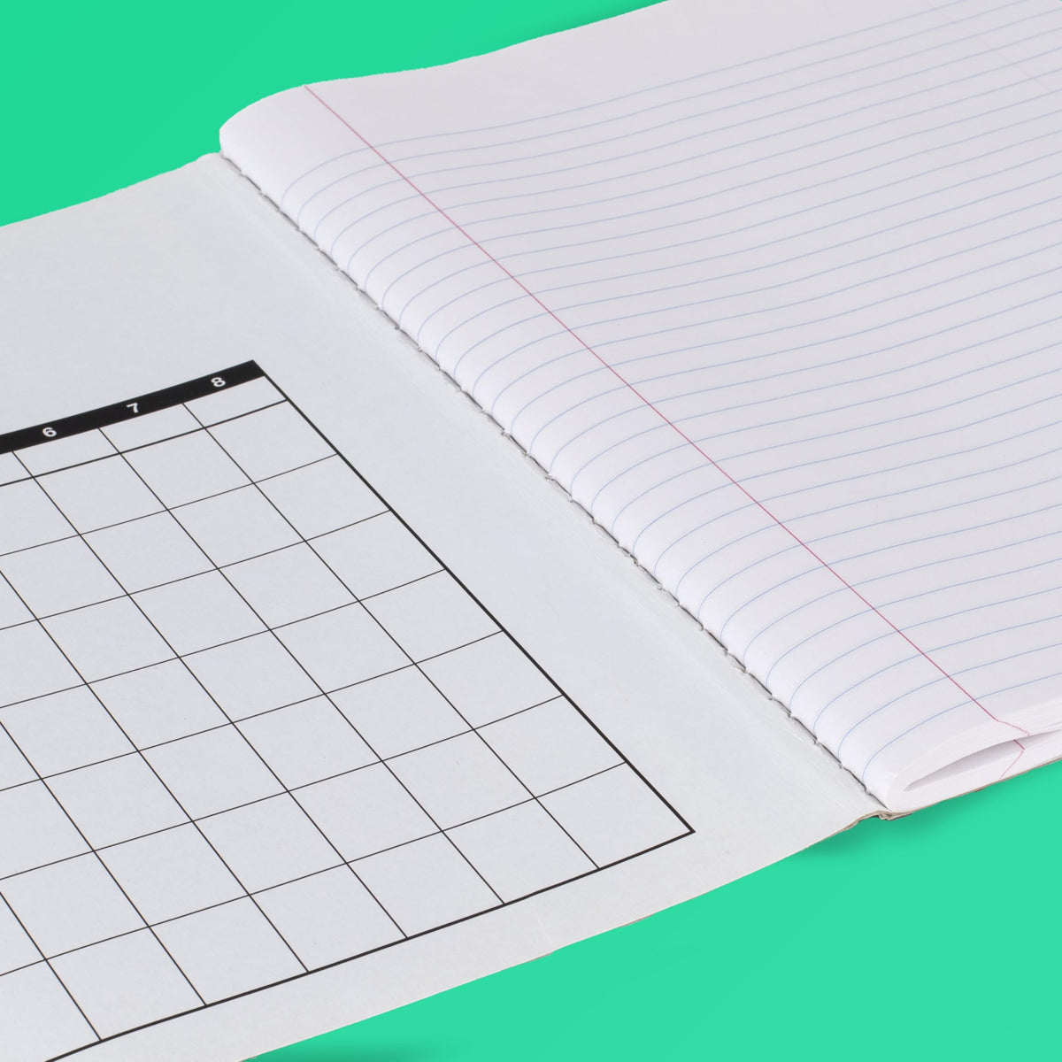 Mead Composition Notebook, College Ruled 7.5" x 9.75" Paper, 100 Sheets, Assorted Pastel Colors, 6
