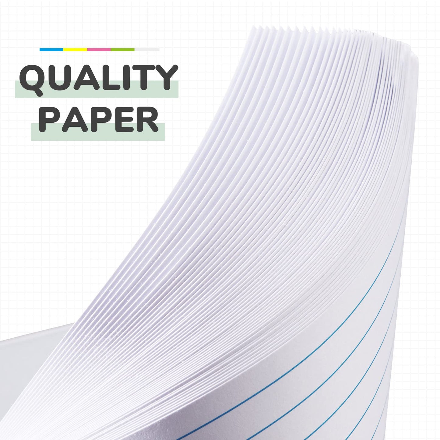 Chinco 750 Pcs Index Cards 3x5 Ruled with Rings, 15 Pads