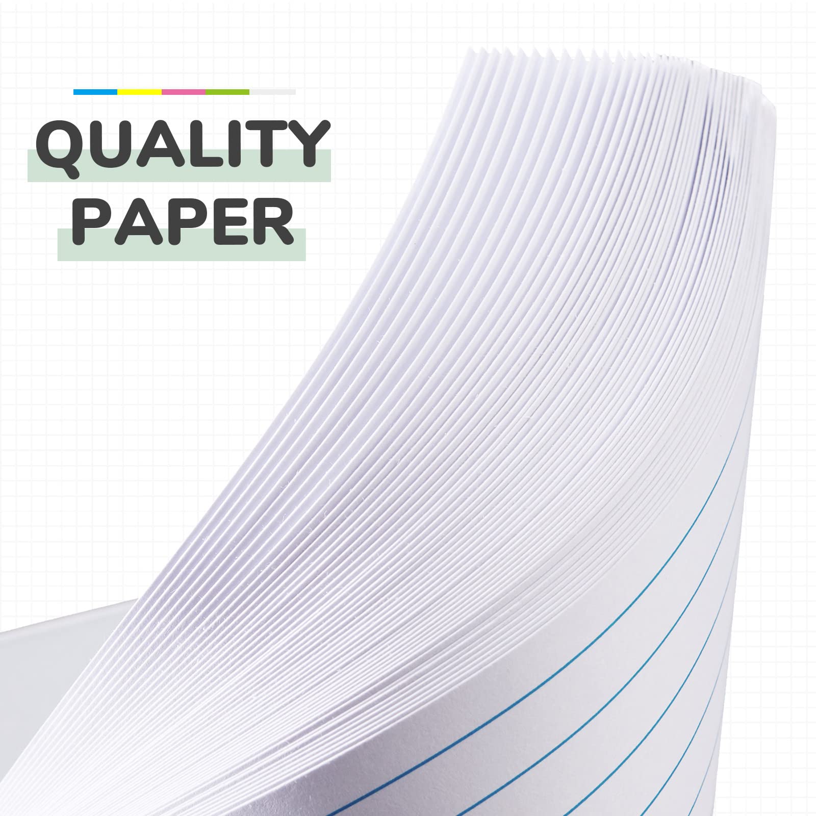 Chinco 750 Pcs Index Cards 3x5 Ruled with Rings, 15 Pads