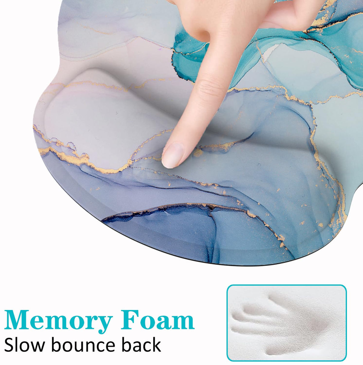 Lateefah Ergonomic Mouse Pad with Wrist Rest and Keyboard Wrist Rest Set