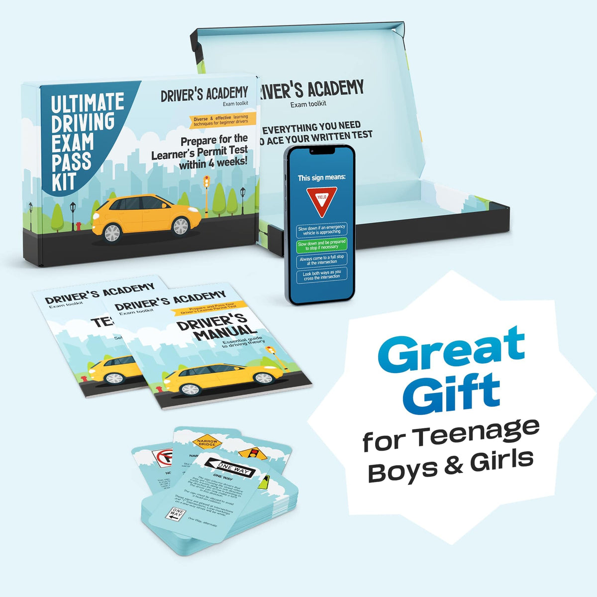 Driving Exam Pass Kit - Gifts for 15 16 17 Year Old Boys and Girls, Teen Boy Gifts 16-18, 2026