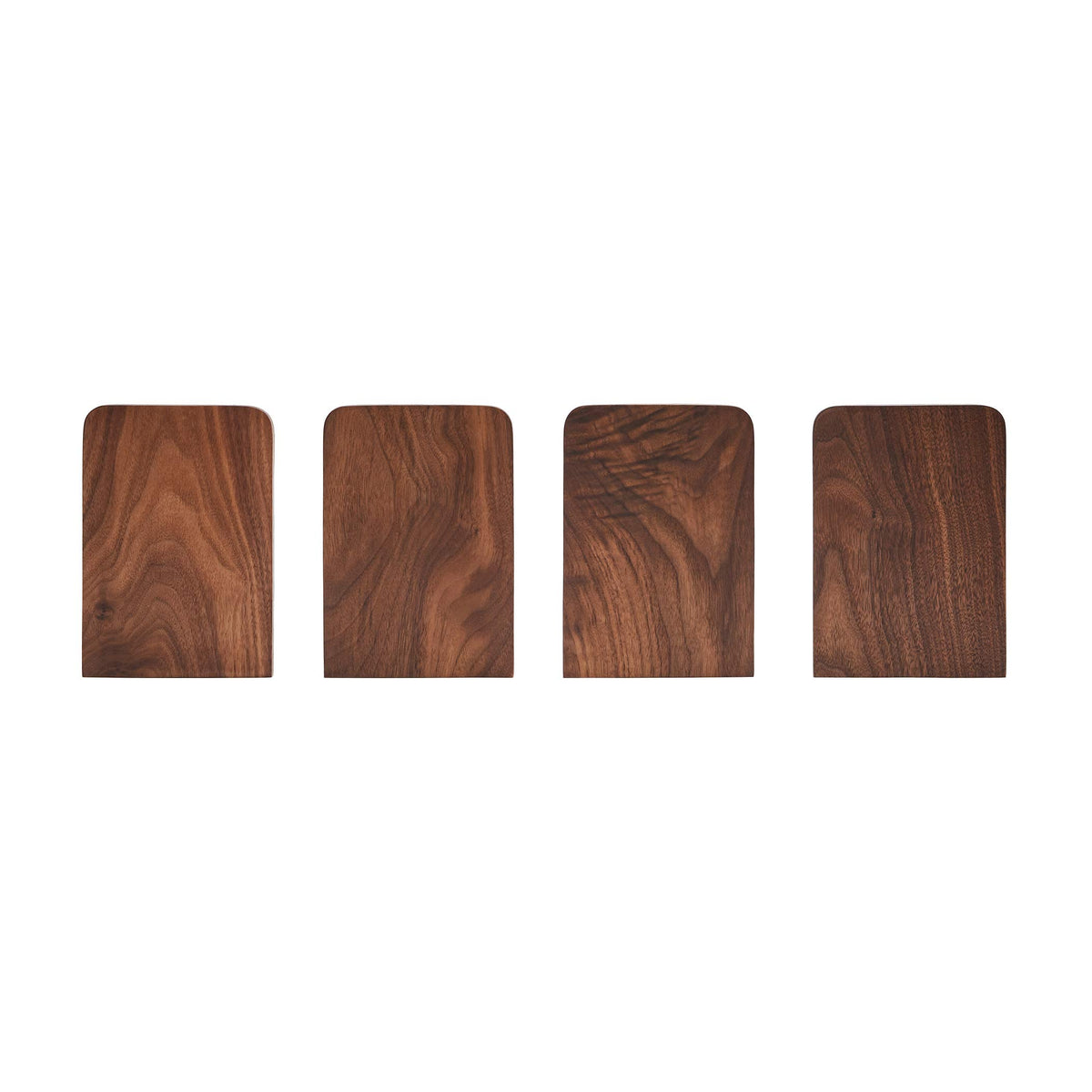 Pandapark Wood Bookends,Non-Skid Bookend for Shelves,Heavy Duty Bookends,Book Stand for Books/CDs,1